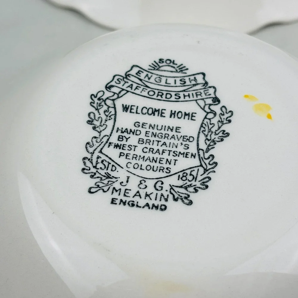 J&G Meakin Welcome Home Coupe Cereal Soup Bowl Lot of 4 English Staffordshire